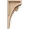 Ekena Millwork 4"W x 4"D x 8"H Wide Viola Rough Cedar Woodgrain TimberThane Corbel, Primed Tan CORUR04X04X08VIORCPR - alternate 6